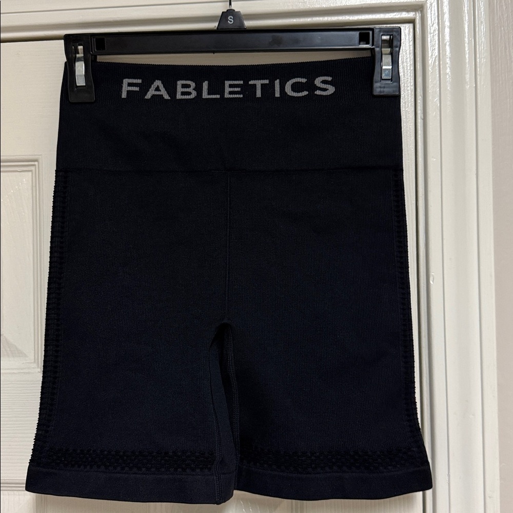 NWT Fabletics Women's Abstract Purple and Orange Bomber Jacket With Black Shorts - Picture 7 of 16